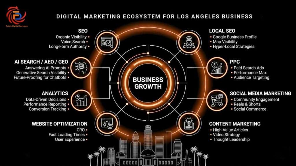 2026 Digital Marketing Ecosystem for Los Angeles Businesses | Foinix Digital Services